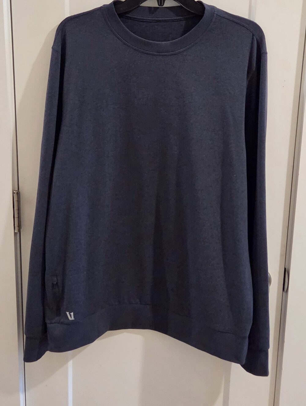 Vuori Ponto Dreamknit Performance Crewneck Heathered Blue - V224 - Size XL